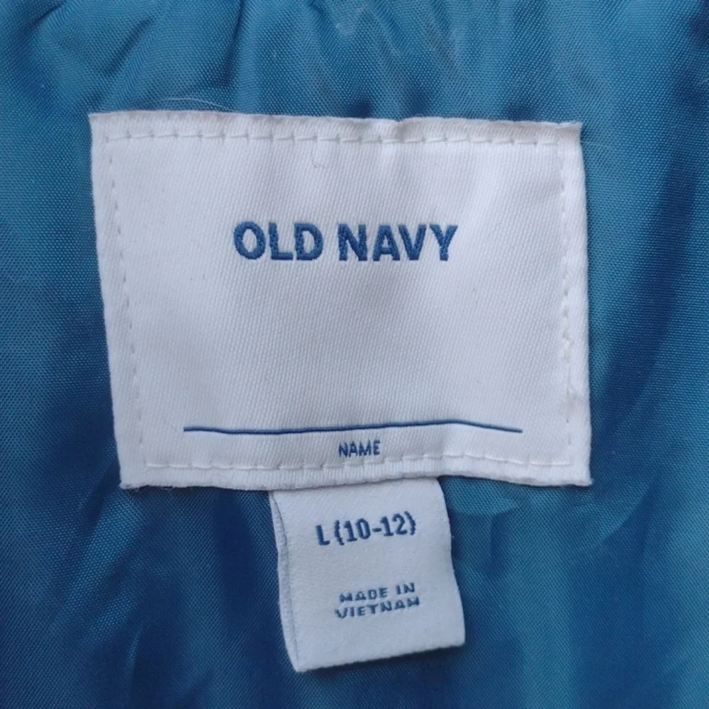 Old Navy Black Bomber Jacket Youth Large (10-12)
